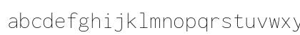 Inconsolata ExtraLight Regular Lowercase Preview