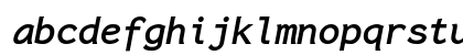 InconsolataLGC Nerd Font Mono BoldItalic Lowercase Preview