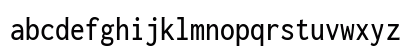 Inconsolata SemiCondensed Medium Regular Lowercase Preview