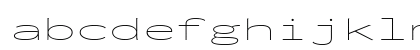 Inconsolata UltraExpanded ExtraLight Regular Lowercase Preview