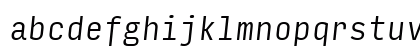 Input Mono Condensed Light Italic Lowercase Preview