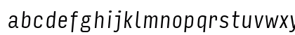 Input Sans Compressed Light Italic Lowercase Preview