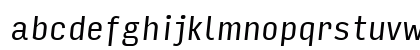 Input Sans Condensed Italic Lowercase Preview