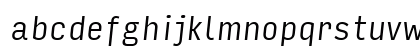 Input Sans Condensed Light Italic Lowercase Preview