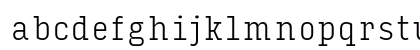 Input Serif Condensed Extra Light Lowercase Preview