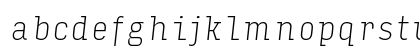Input Serif Condensed Thin Italic Lowercase Preview