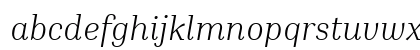 Inria Serif Light Italic Lowercase Preview