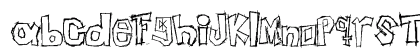 NewUnicodeFont Regular Lowercase Preview