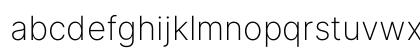 Inter Extra Light BETA Regular Lowercase Preview