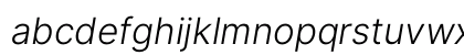 Inter Light Italic Lowercase Preview