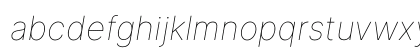 Inter Thin  BETA Italic Lowercase Preview