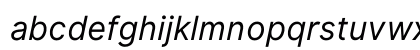 Inter UI Italic Lowercase Preview