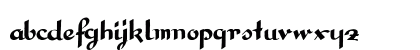 Interdite Script Regular Lowercase Preview