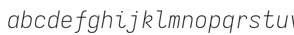 Iosevka Extralight Extended Italic Preview