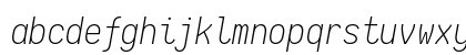 Iosevka Nerd Font Mono Italic Preview