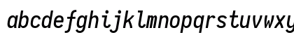 Iosevka Medium Italic Lowercase Preview
