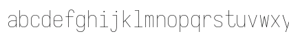 Iosevka Thin Regular Lowercase Preview