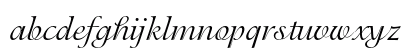ITC Isadora Regular Lowercase Preview
