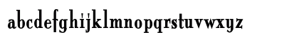 ItingOpti BoldCondensed Lowercase Preview
