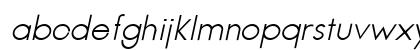 Jambetica Light Italic Lowercase Preview