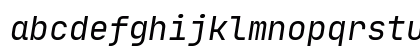 JetBrainsMono Nerd Font Mono Italic Lowercase Preview