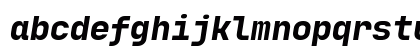JetBrains Mono NL ExtraBold Italic Lowercase Preview