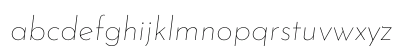 Josefin Sans Thin Italic Lowercase Preview