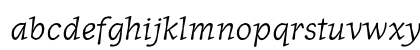 JournalItalic Regular Lowercase Preview
