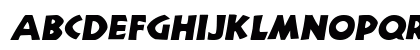 Jurassic Oblique Lowercase Preview