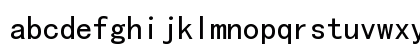 KaiTi Regular Lowercase Preview