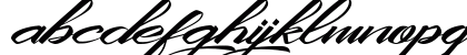 King City Free Font Calligraphy Lowercase Preview
