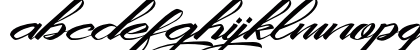 King City Free Font Calligraphy Lowercase Preview