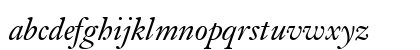 Kis BT Italic Lowercase Preview