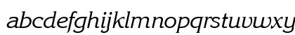 Korinna BT Kursiv Regular Lowercase Preview