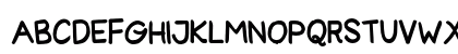 Lansendo Condensed Bold Lowercase Preview