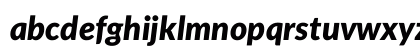 Lato Black Italic Lowercase Preview