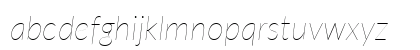 Lato Hairline Italic Lowercase Preview