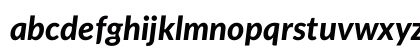 Lato Heavy Italic Lowercase Preview