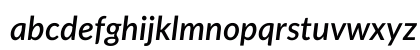 Lato Semibold Italic Lowercase Preview
