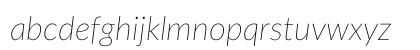 LatoLatin Thin Italic Lowercase Preview