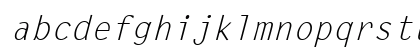 LetterGothic Italic Preview