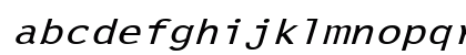 LetterGothicExtended Slanted Preview