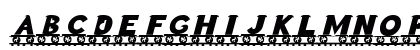 LetterTrain BoldItalic Lowercase Preview