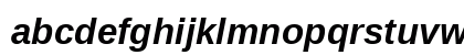 Liberation Sans Bold Italic Lowercase Preview