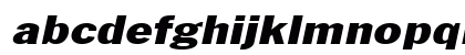 LibraryGothicHeavyExtended Italic Preview