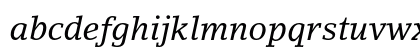 LinoLetter Std Italic Preview