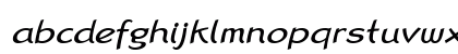 LTRana Regular Italic Lowercase Preview