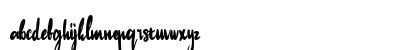 Love Whisper Regular Lowercase Preview