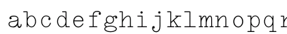 LTC Remington Typewriter Regular Lowercase Preview
