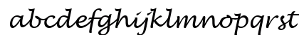 Lucida Handwriting Italic Lowercase Preview